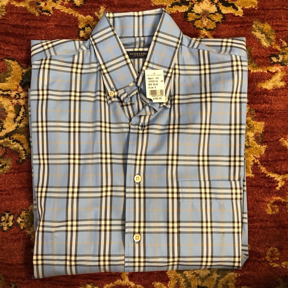 Burberry Men’s dress button down NWT